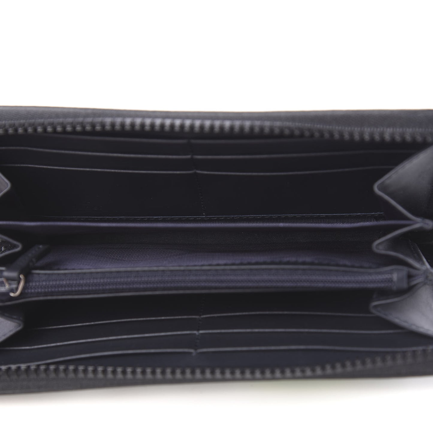 GG Supreme Monogram Blooms Zip Around Wallet Blue