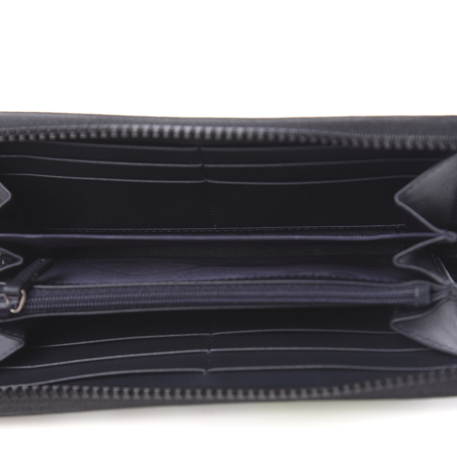 Gucci GG Supreme Monogram Blooms Zip Around Wallet Blue 5 of 8