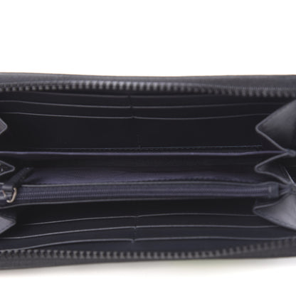 Gucci GG Supreme Monogram Blooms Zip Around Wallet Blue 5 of 8
