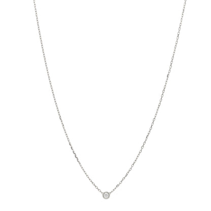 Cartier 18K White Gold Diamond SM D'Amour Pendant Necklace 1 of 5