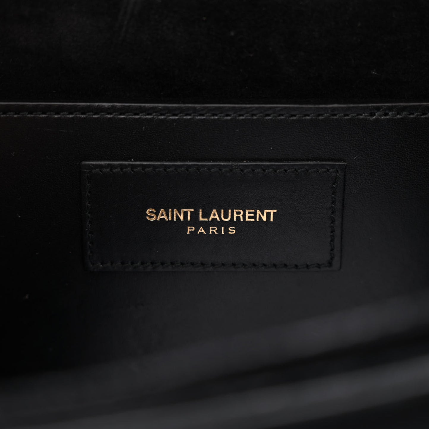 Suede Medium Classic Lulu Bag Black