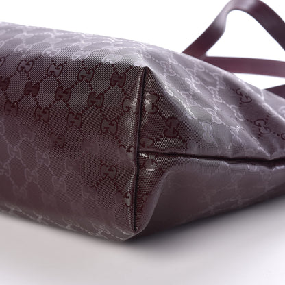Gucci Imprime Monogram Medium Zippered Tote Bordeaux 9 of 9