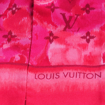 Louis Vuitton Silk Monogram Ikat Summer Bandeau Rose Indien 3 of 4