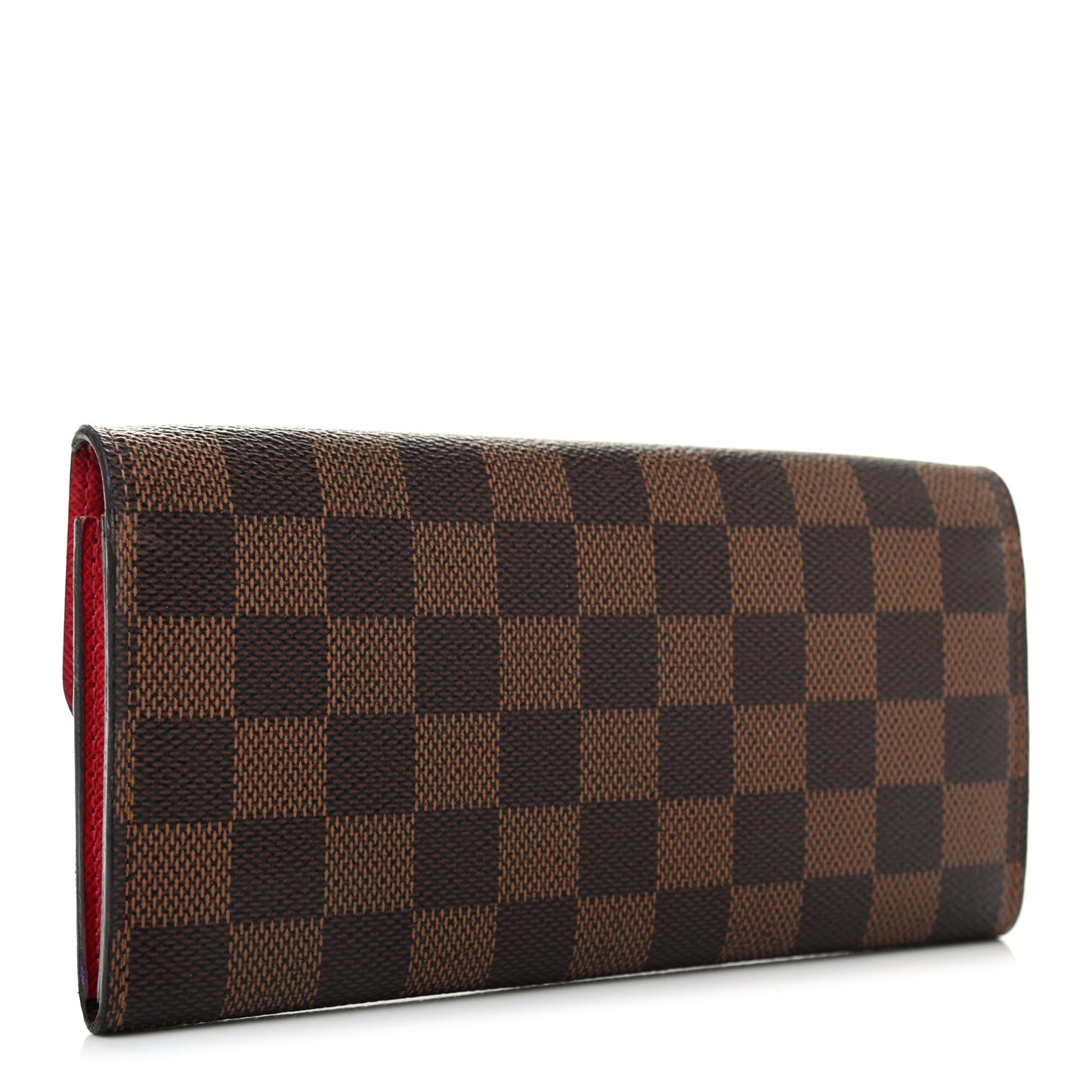 Damier Ebene Emilie Wallet Red