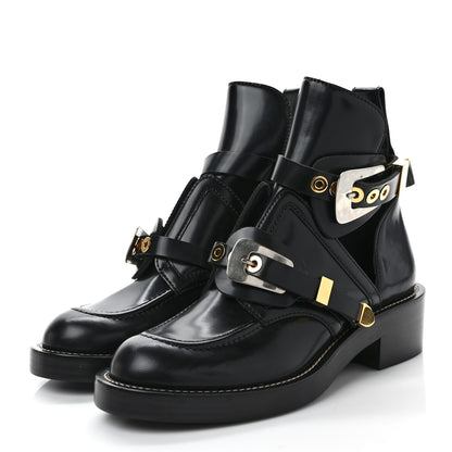 Balenciaga Brushed Calfskin Ceinture Ankle Boots 41 Black 3 of 7
