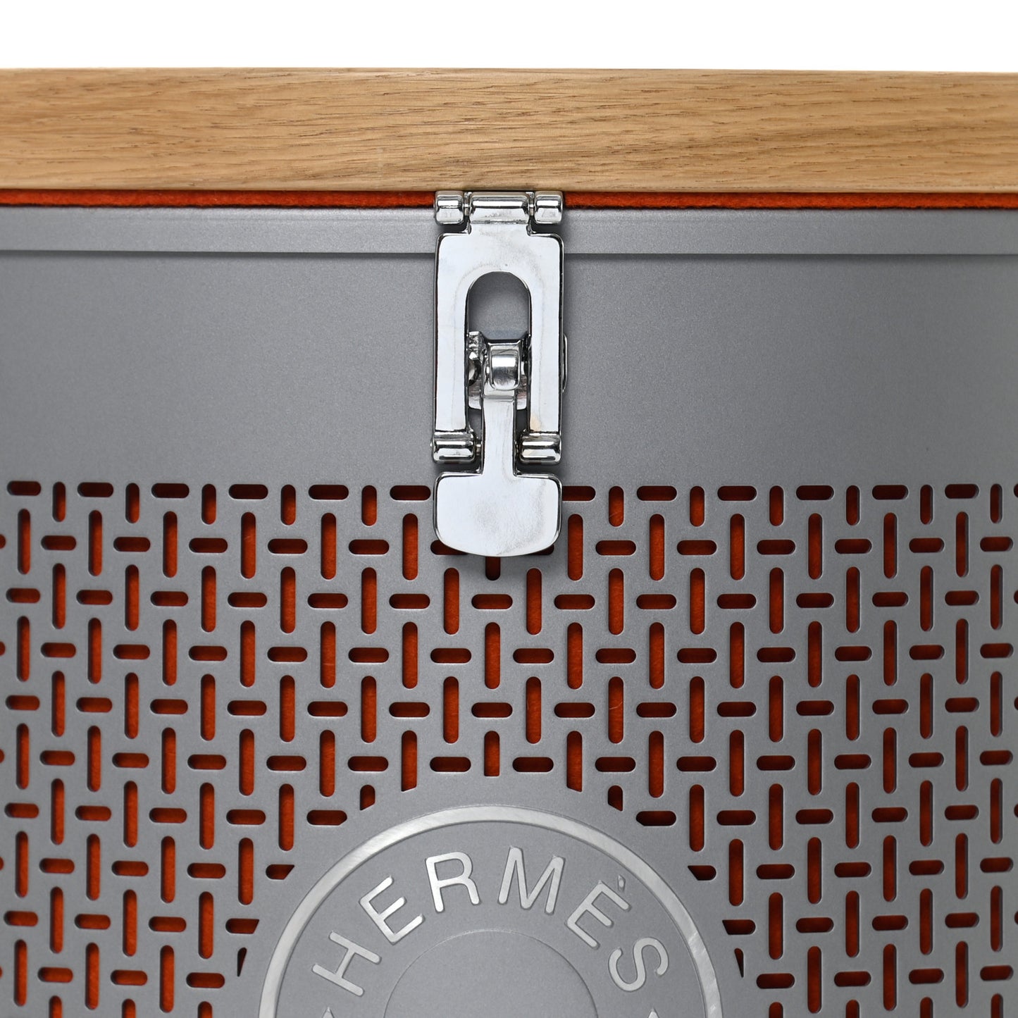 Aluminum Felt Oak Wood Carrou'Selle Saddle Box