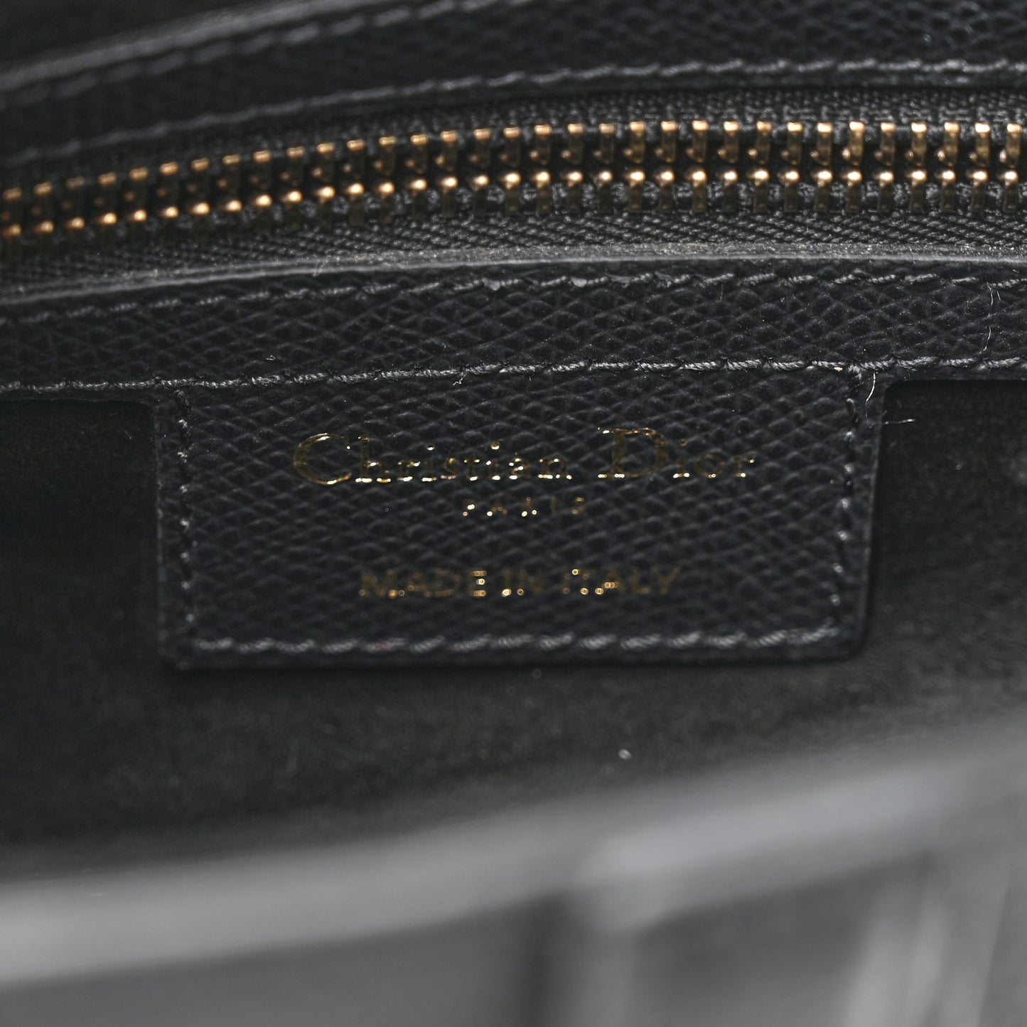 Grained Calfskin Saddle Bag Black