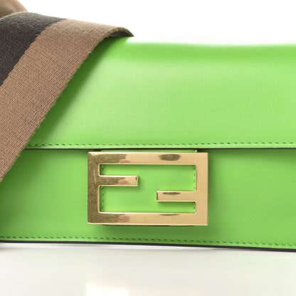 Fendi Vitello King Mini Flat Baguette Tomatillo 11 of 11