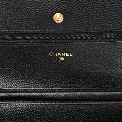 Chanel Caviar Quilted Wallet on Chain WOC Black 6 of 12