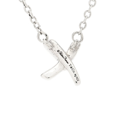 Tiffany Sterling Silver Paloma Picasso Graffiti X Pendant Necklace 3 of 4