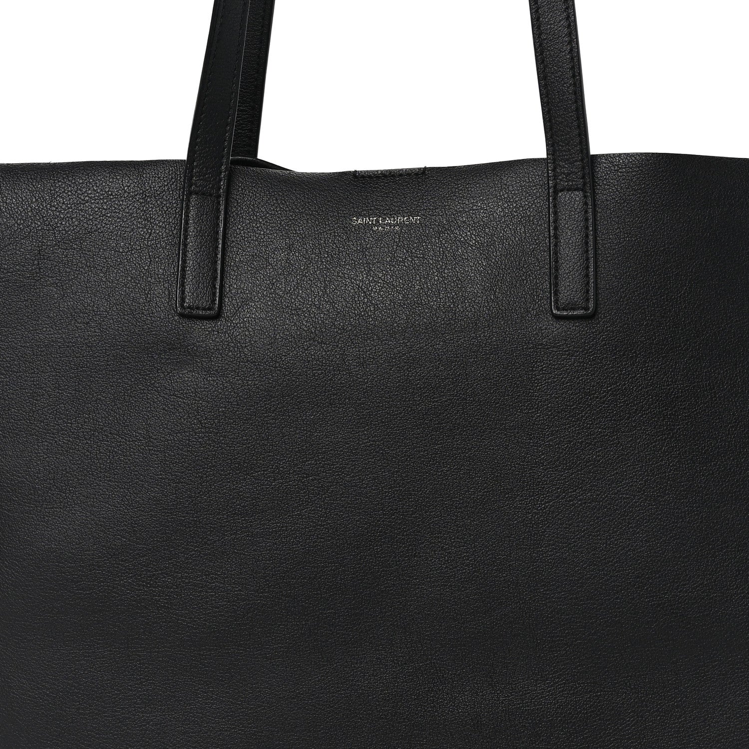 Saint Laurent Calfskin Large Shopping Tote Black 9 of 12