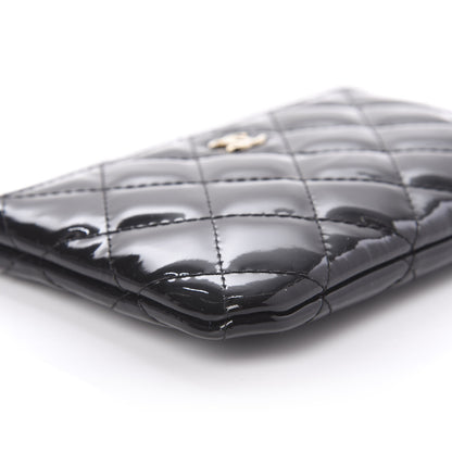 Chanel Patent Quilted Small Cosmetic Case Black 6 of 11