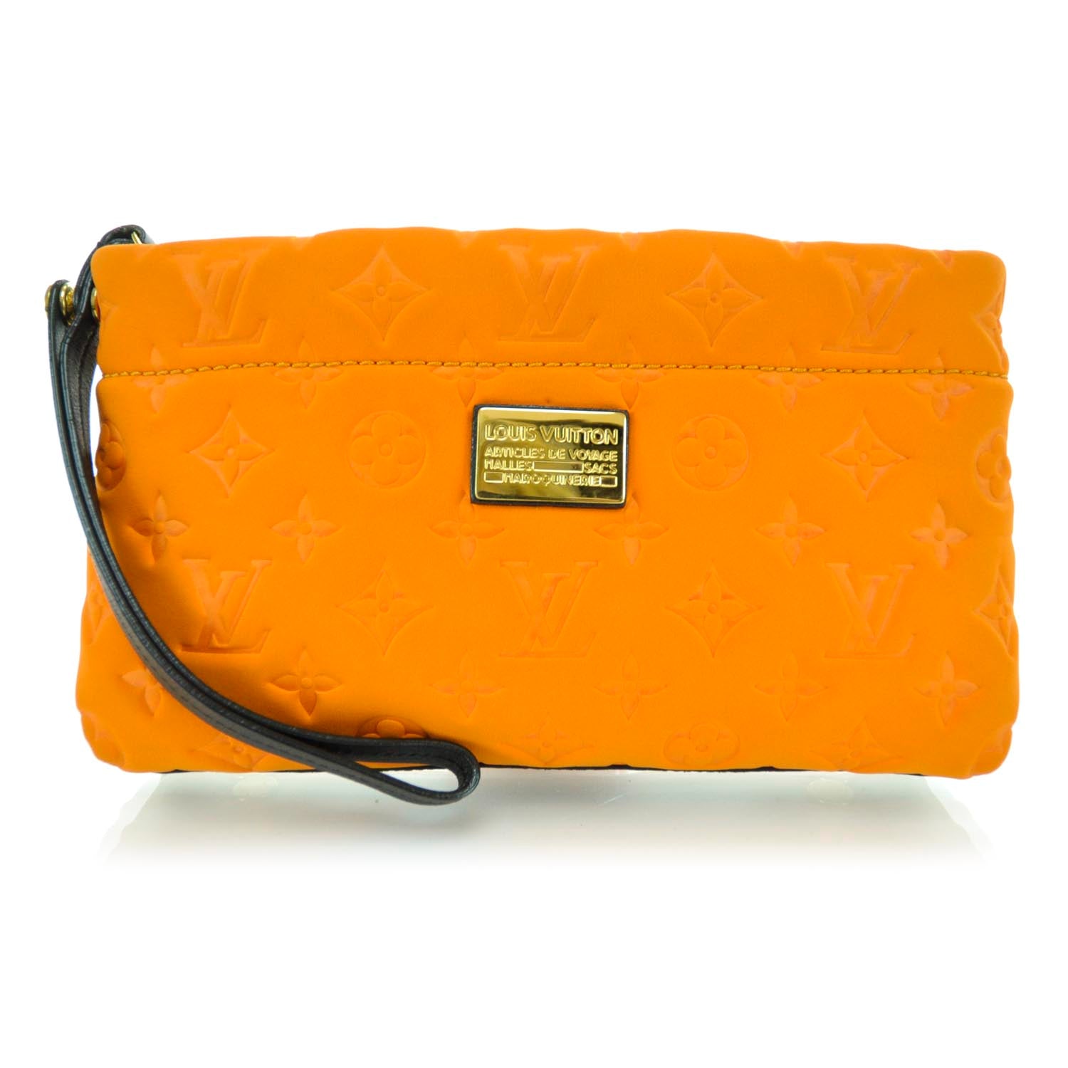 Louis Vuitton Monogram Scuba Clutch Pochette Orange 1 of 11