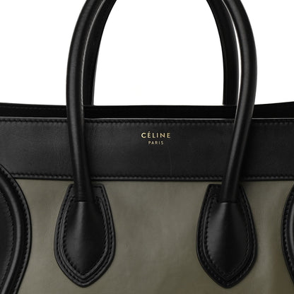 Celine Smooth Calfskin Suede Mini Tri-Color Luggage Almond 6 of 11