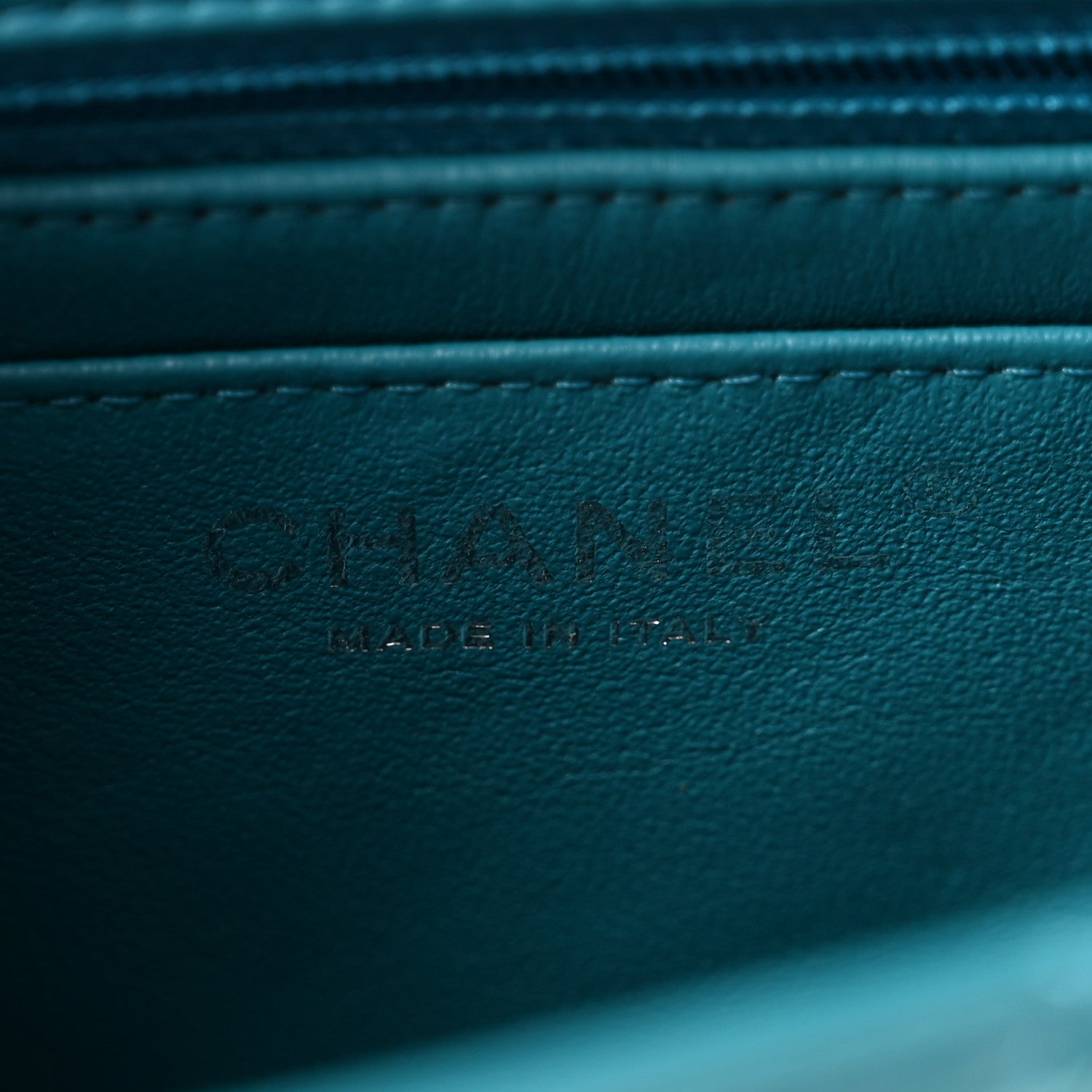 Chanel Patent Quilted Mini Rectangular Flap Turquoise 6 of 10