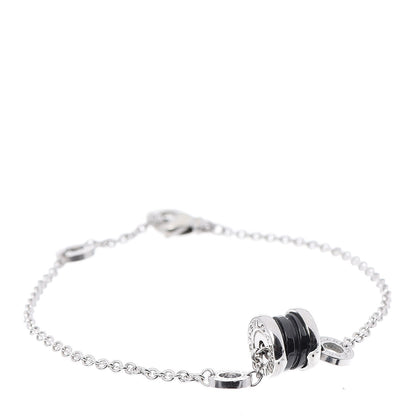 Bulgari Sterling Silver Black Ceramic Save the Children Bracelet SM 1 of 6