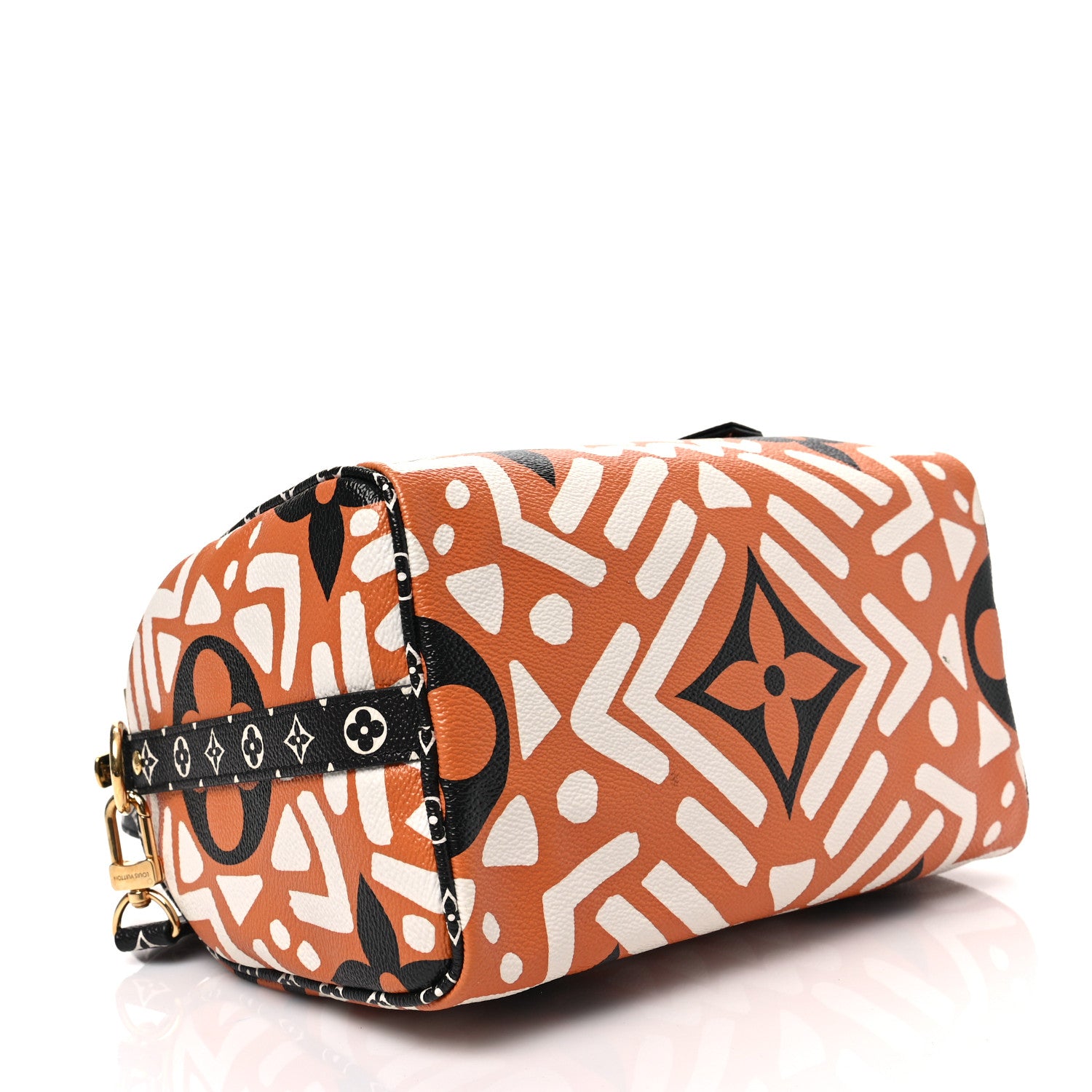 Louis Vuitton Monogram Giant Crafty Speedy Bandouliere 25 Creme Caramel 4 of 9