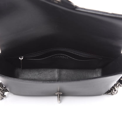 Chanel Calfskin Quilted Large Rock My Shoulder Flap Black 5 of 16