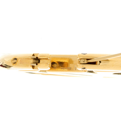 Louis Vuitton Metal Louise Hoop Earrings Gold 3 of 4