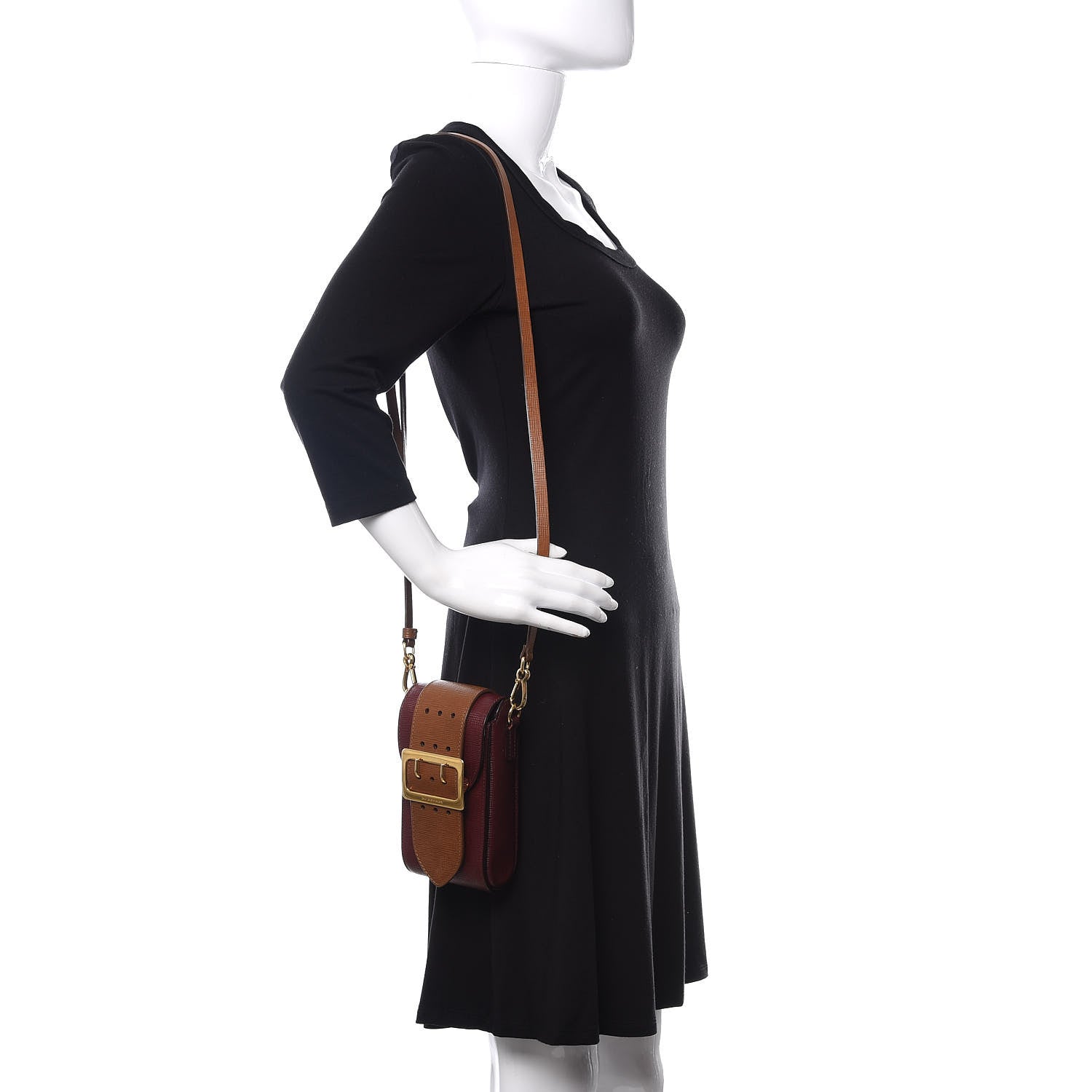 Burberry Prorsum Grainy Calfskin Oblong Belt Bag Burgundy 2 of 11
