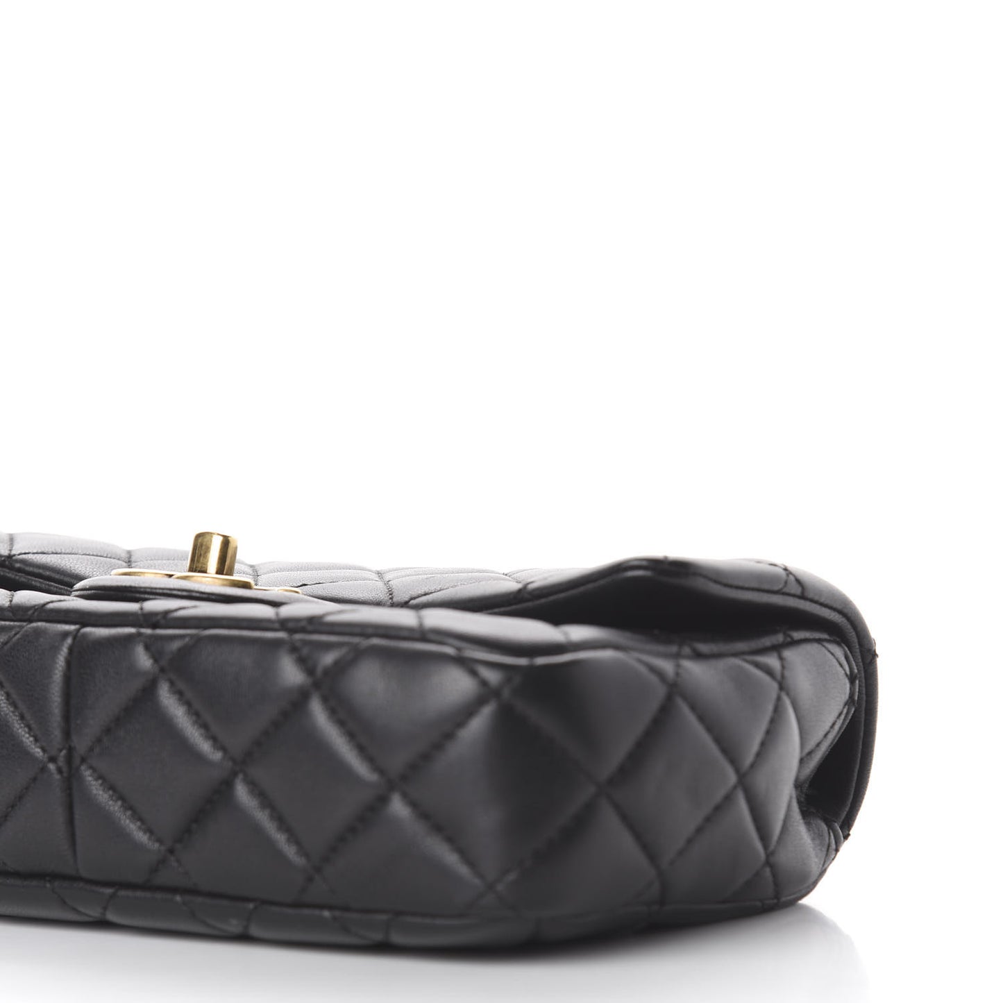 Lambskin Small Grocery By Chanel Flap Black