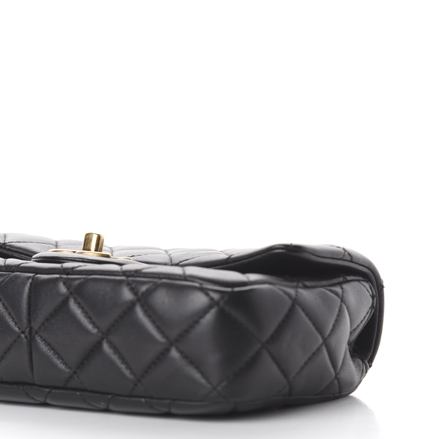 Chanel Lambskin Small Grocery By Chanel Flap Black 11 of 14