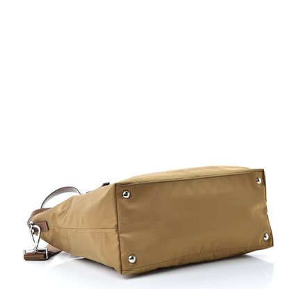 Prada Tessuto Nylon Saffiano Vela Tote Tobacco 4 of 11