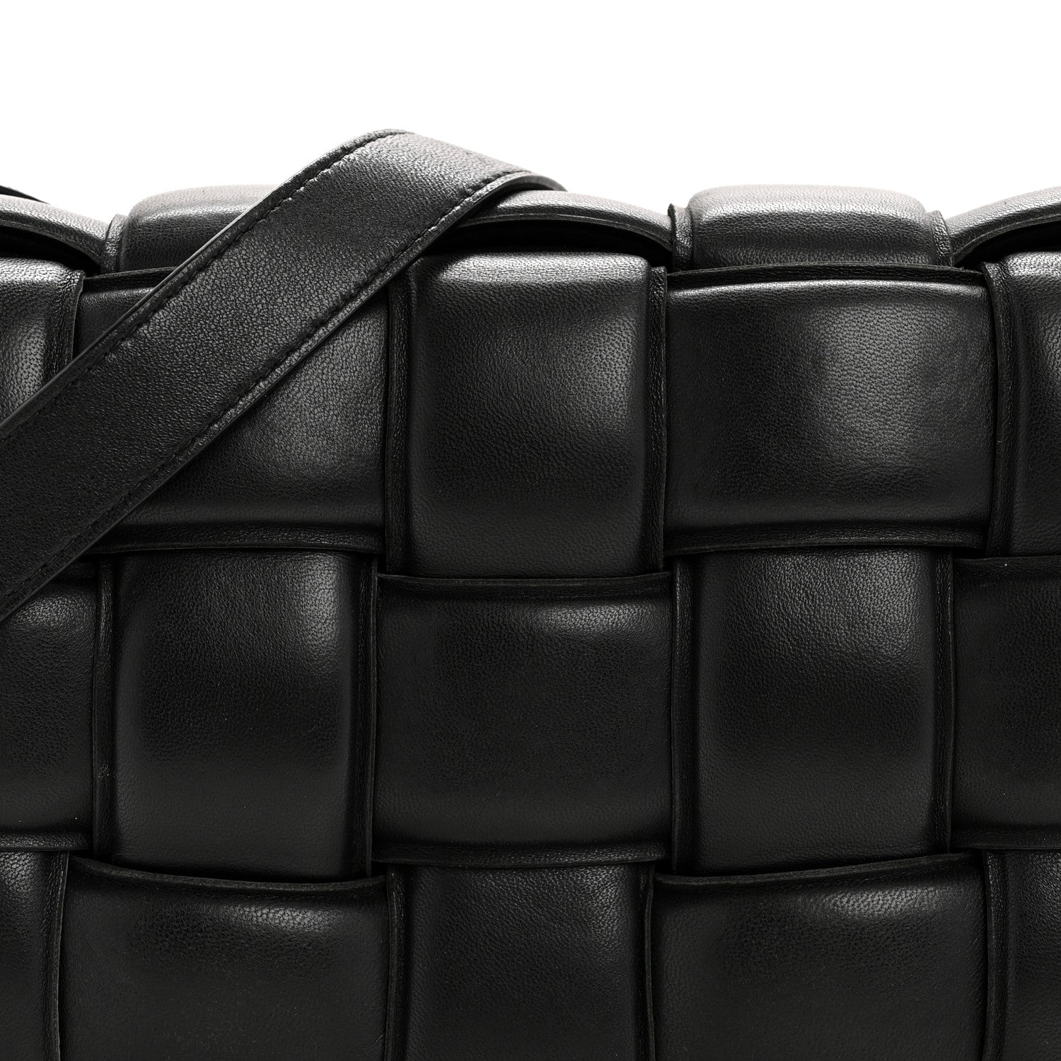 Bottega Veneta Nappa Maxi Intreccio Padded Cassette Crossbody Bag Black 8 of 13