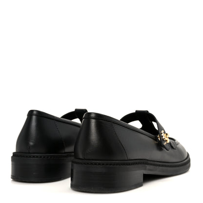 Chanel Calfskin CC Turnlock Moccasins 40 Black 5 of 11
