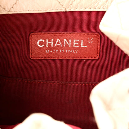 Chanel Aged Calfskin Quilted Gabrielle Backpack Black White Black White 6 of 10