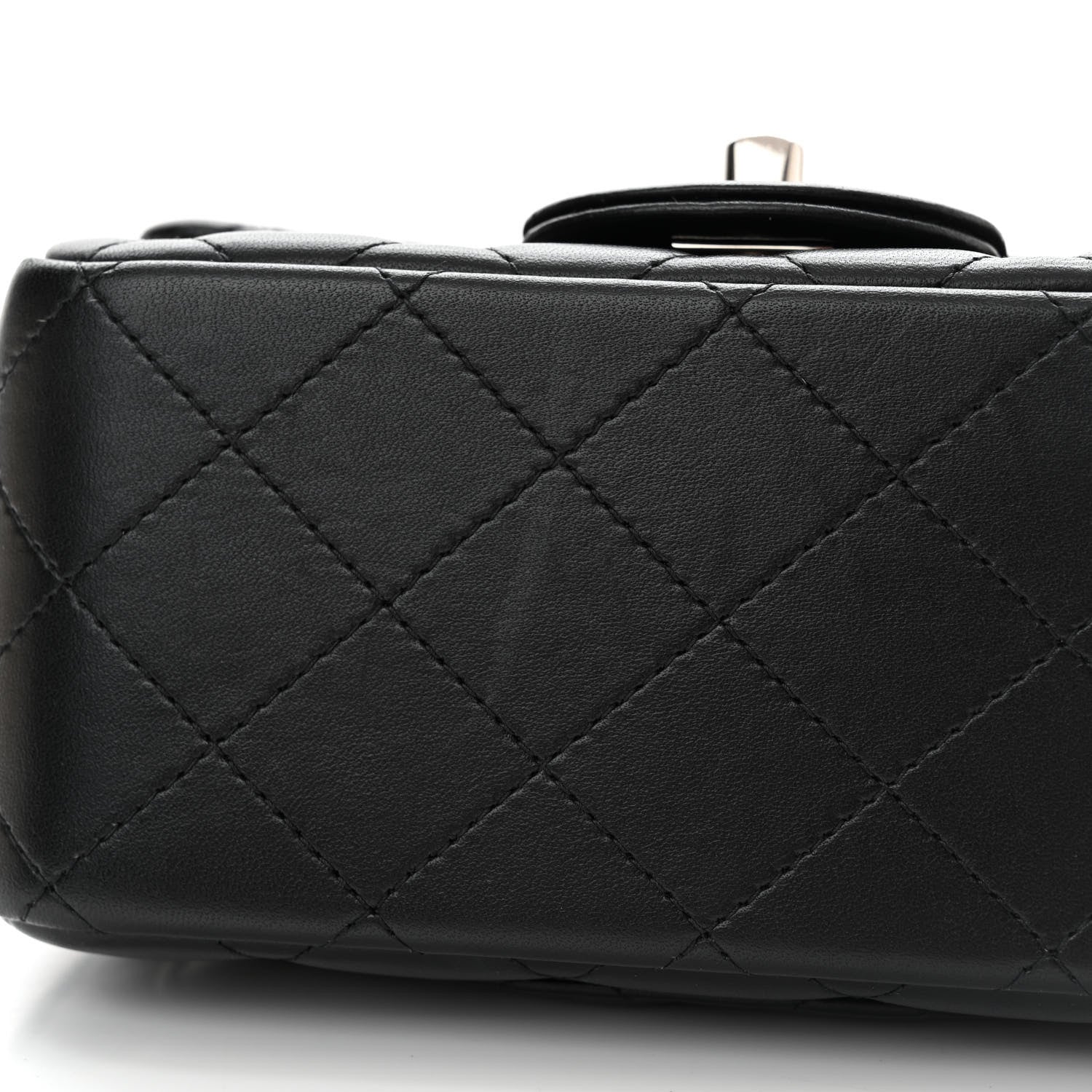 Chanel Lambskin Quilted Mini Square Flap Black 14 of 14