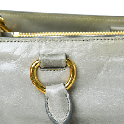 Miu Miu Vitello Shine Top Handle Satchel Nube 15 of 18