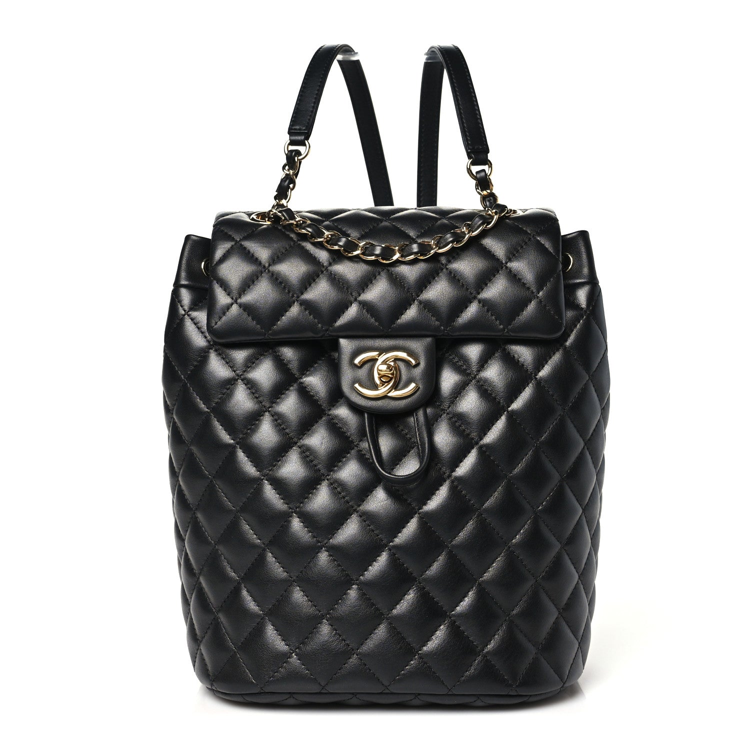 Chanel Calfskin Quilted Small Urban Spirit Backpack Black 1 of 11