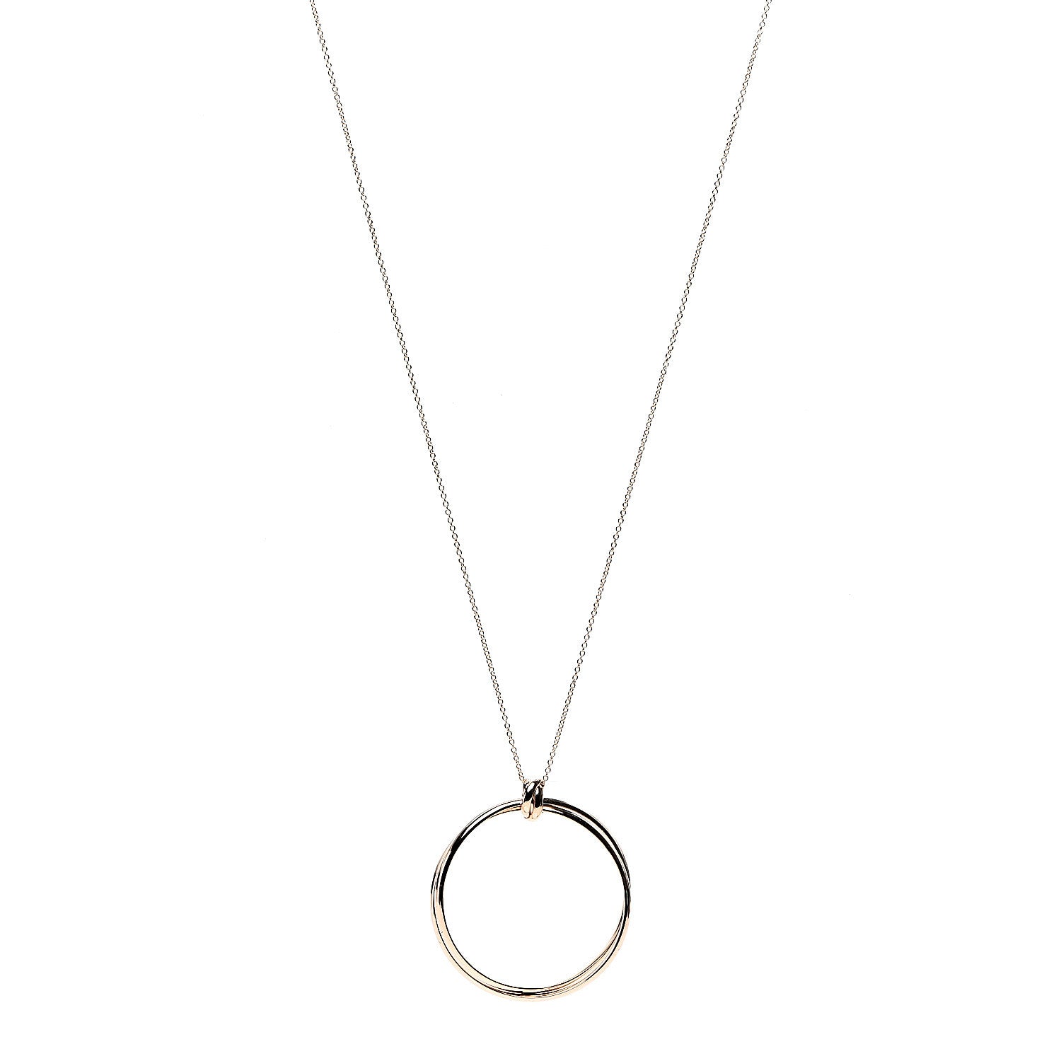 Tiffany 18K Rose Gold Paloma's Melody Circle Pendant Necklace 1 of 5
