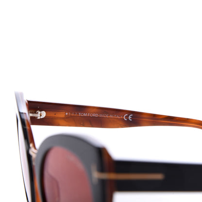 Tom Ford Samantha Cat Eye Sunglasses TF553 Havana 5 of 8