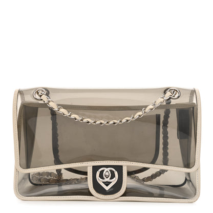 Chanel Lambskin Vinyl Large Naked Flap Silver 1 of 10