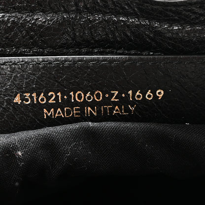 Balenciaga Agneau Classic Hardware S City Logo Strap  Black White 7 of 10