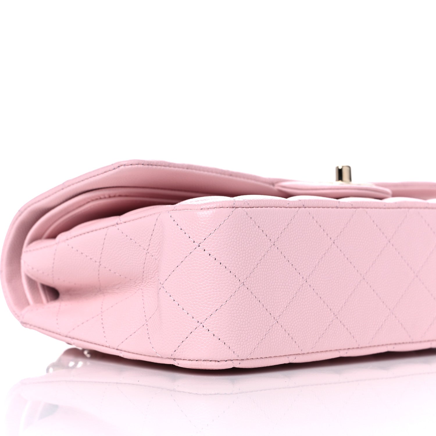 Chanel Caviar Quilted Medium Double Flap Light Pink 7 of 9