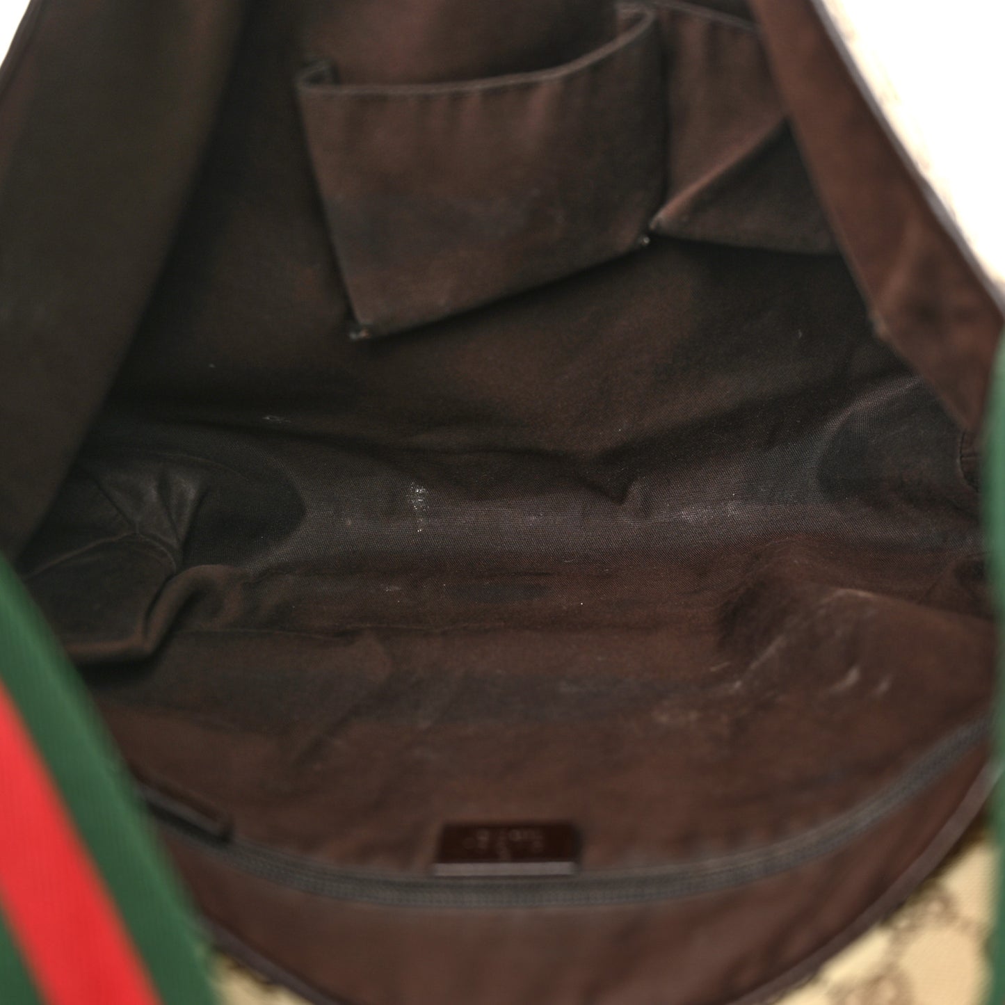 Monogram Web Medium Flap Messenger Beige Dark Brown