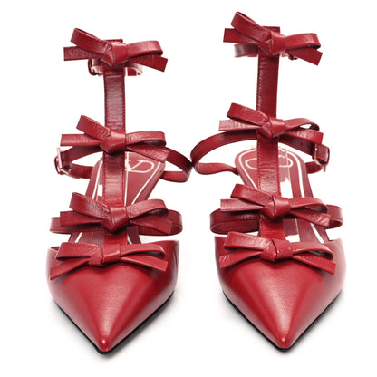 Valentino Garavani Nappa French Bow Gladiator 45mm Sandals 36.5 Rosso Valentino 3 of 9