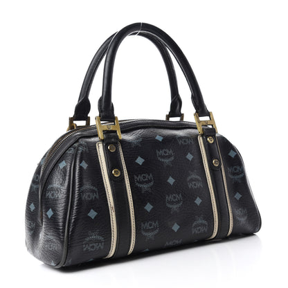 MCM Visetos Boston Bag Black 3 of 14