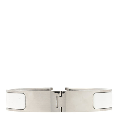 Hermes Enamel Narrow Clic Clac H Bracelet PM White 3 of 4
