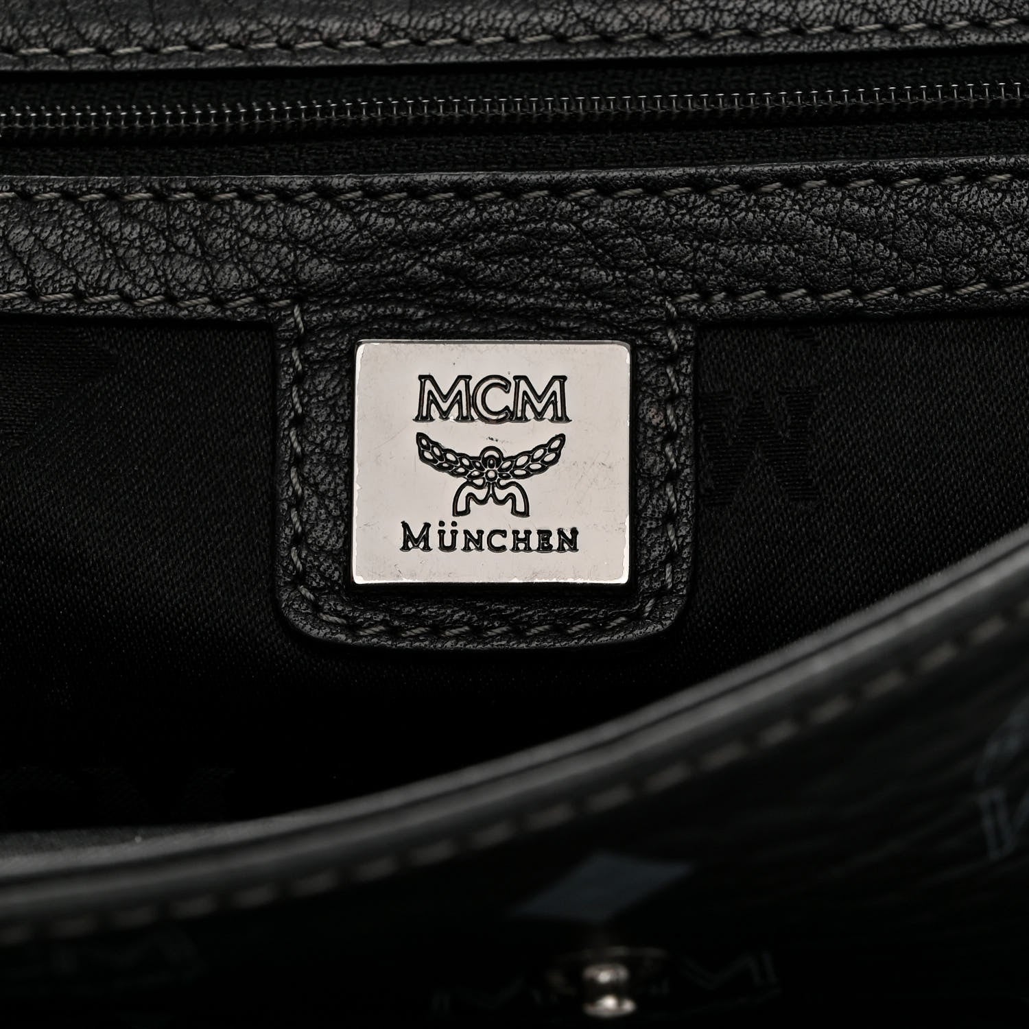 MCM Visetos Medium Satchel Black 6 of 12