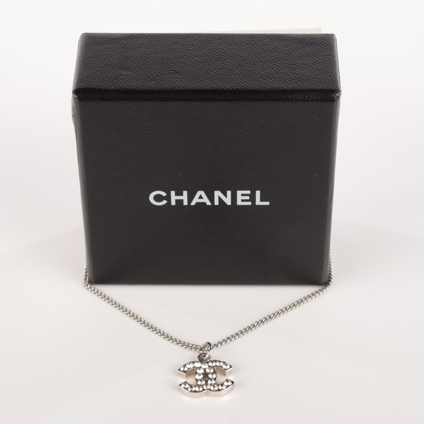 Crystal Timeless CC Necklace Silver