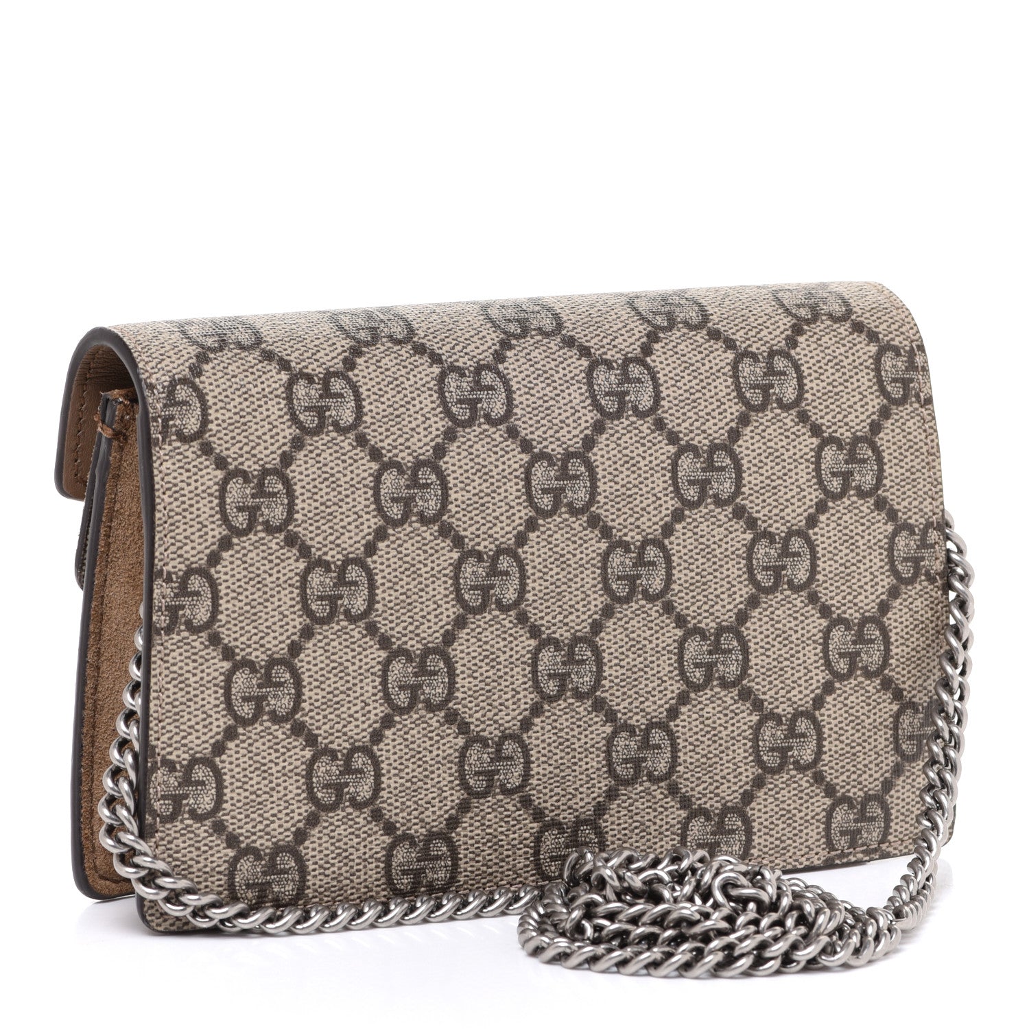 Gucci GG Supreme Monogram Super Mini Dionysus Shoulder Bag Taupe 3 of 9