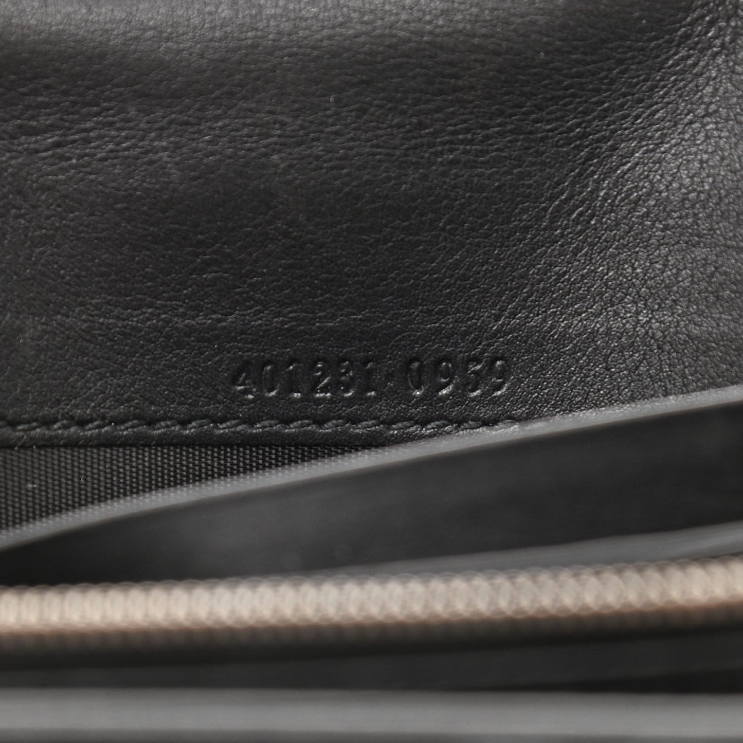 Velvet GG Monogram Mini Dionysus Chain Wallet Black
