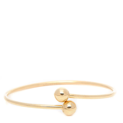 Tiffany 18K Yellow Gold 8mm HardWear Ball Bypass Bracelet 1 of 4