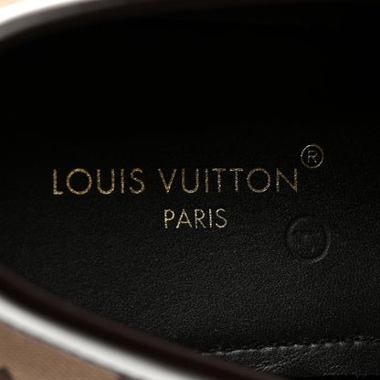 Louis Vuitton Monogram Jacquard Mens Major Loafers 8 Brown 8 of 9