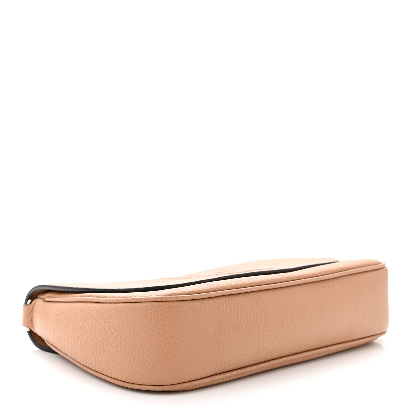 Pebbled Calfskin Medium Soho Flap Crossbody Camelia