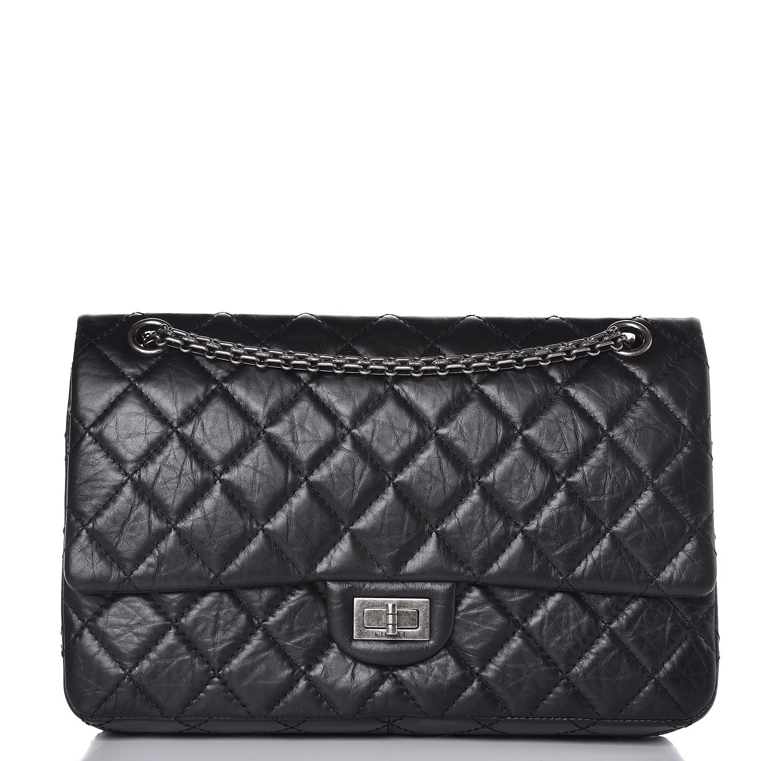 Chanel Aged Calfskin Quilted 2.55 Reissue 226 Flap Black 1 of 9